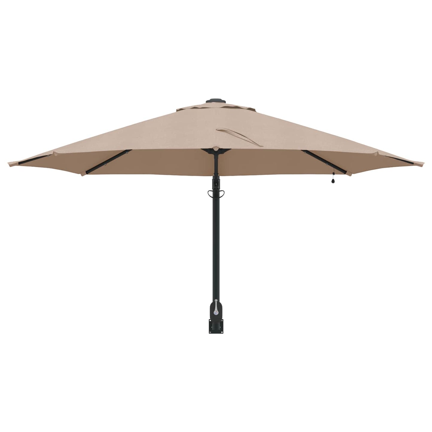 Sodo skėtis 248 x 248 x 148 cm Poliesteris ir plienas Tortora