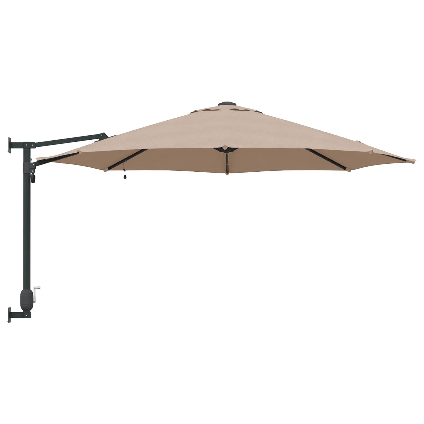 Sodo skėtis 248 x 248 x 148 cm Poliesteris ir plienas Tortora