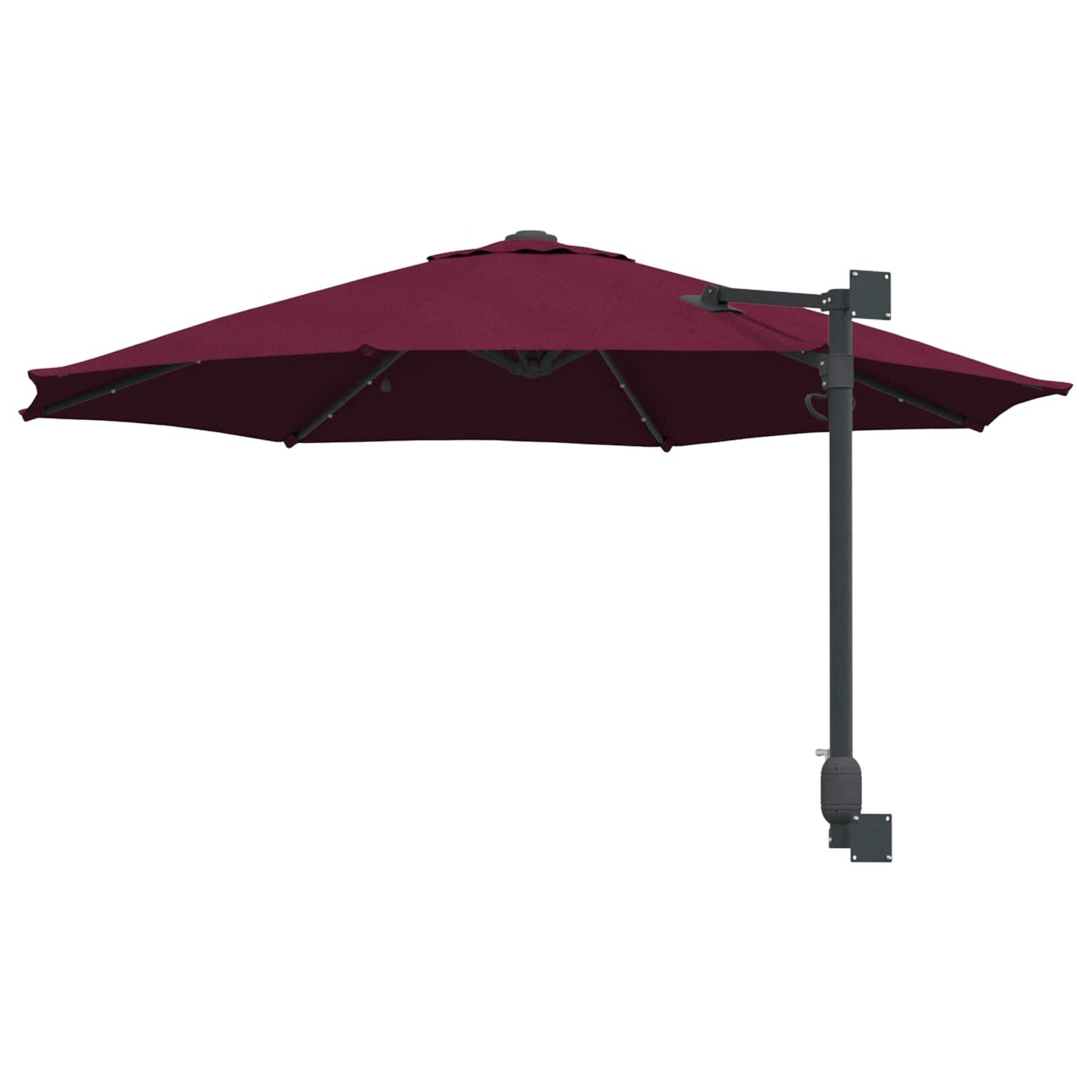 Sodo skėtis Bordo raudona 248 x 248 x 148 cm