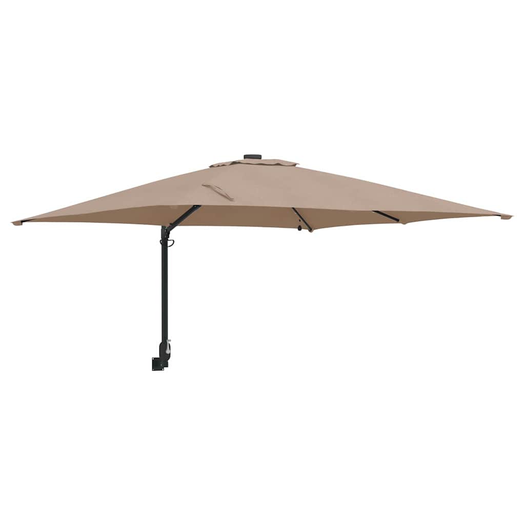 Sodo skėtis Taupe 248.5 x 247.5 x 160 cm audinys