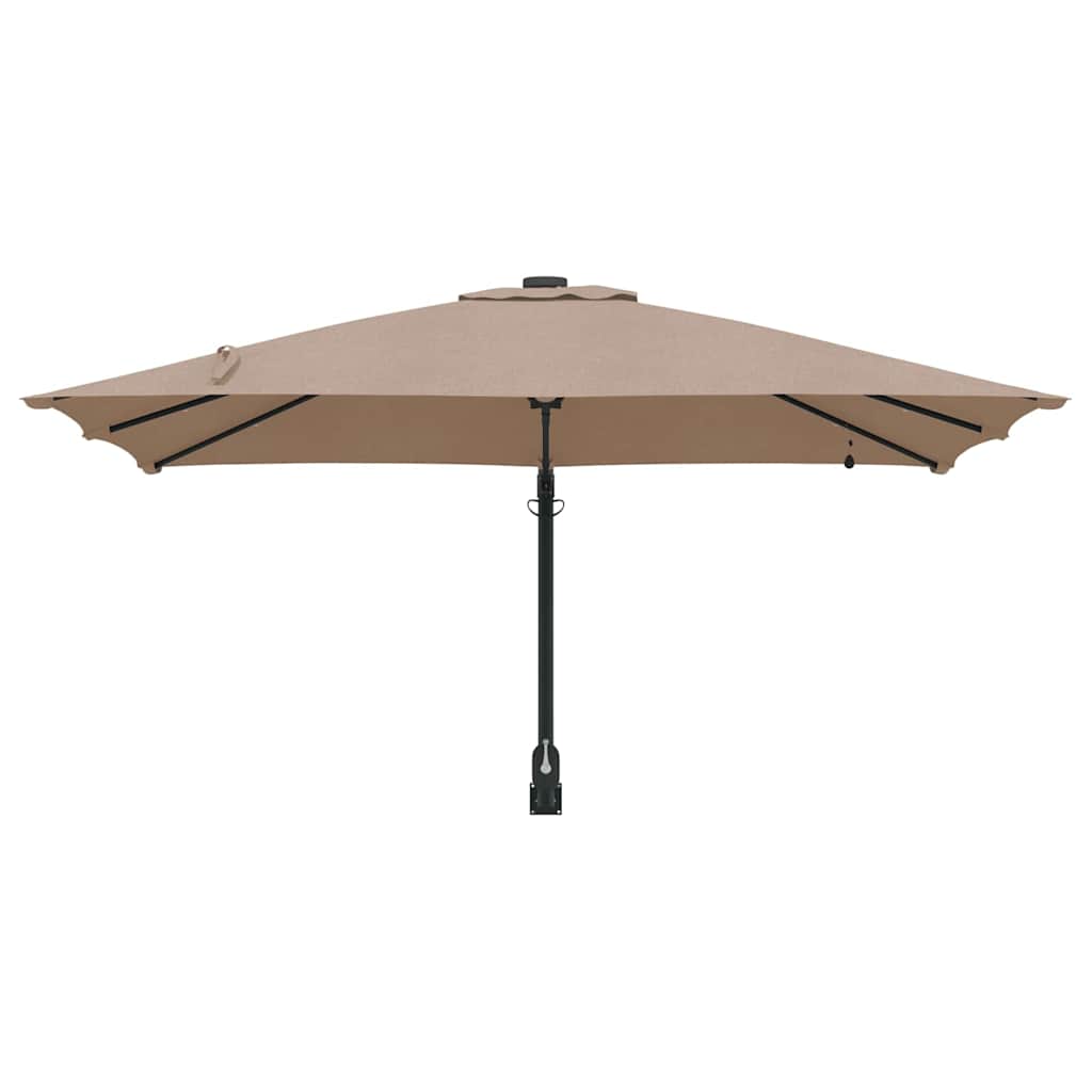 Sodo skėtis Taupe 248.5 x 247.5 x 160 cm audinys