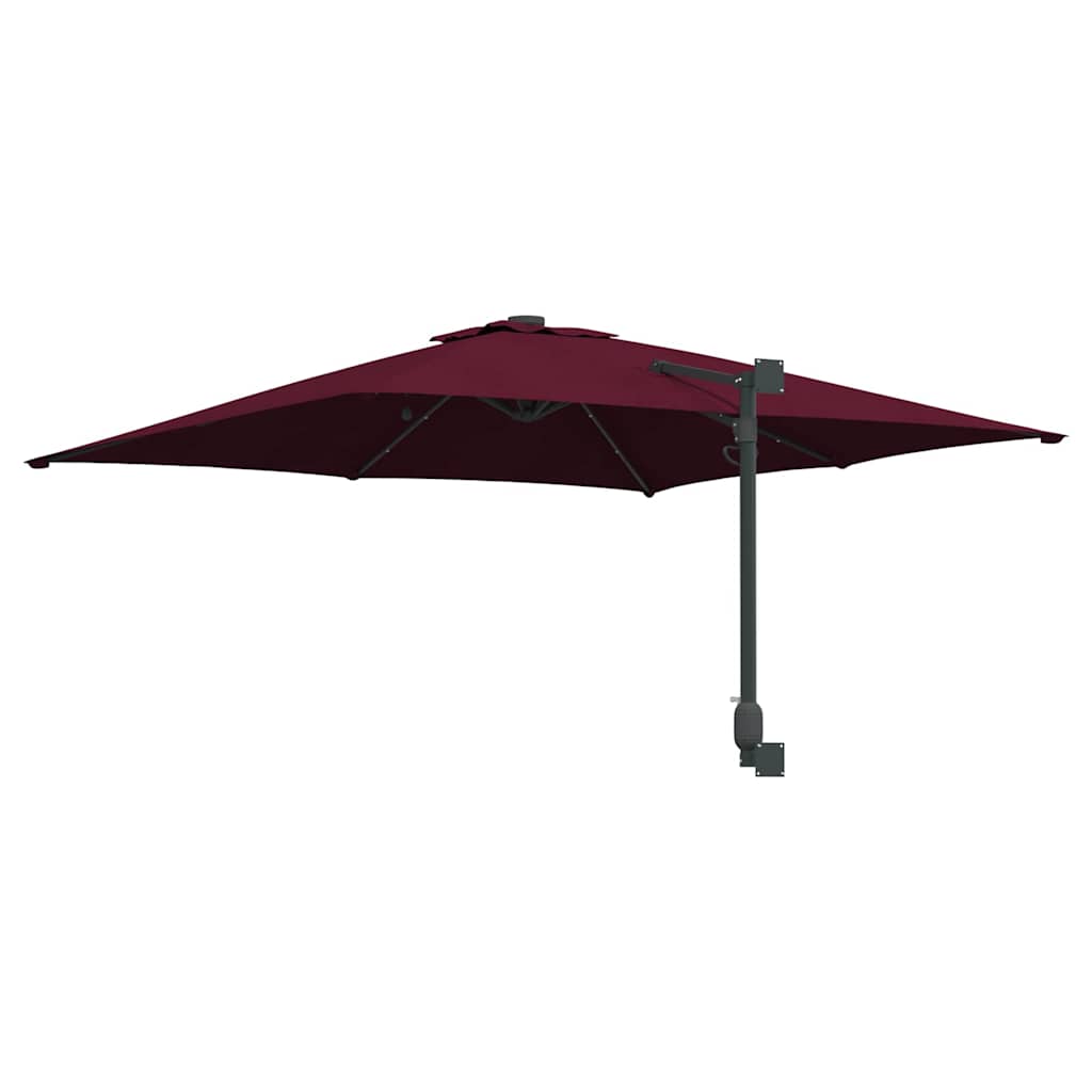 Sodo skėtis Bordo raudona 248.5 x 247.5 x 160 cm audinys