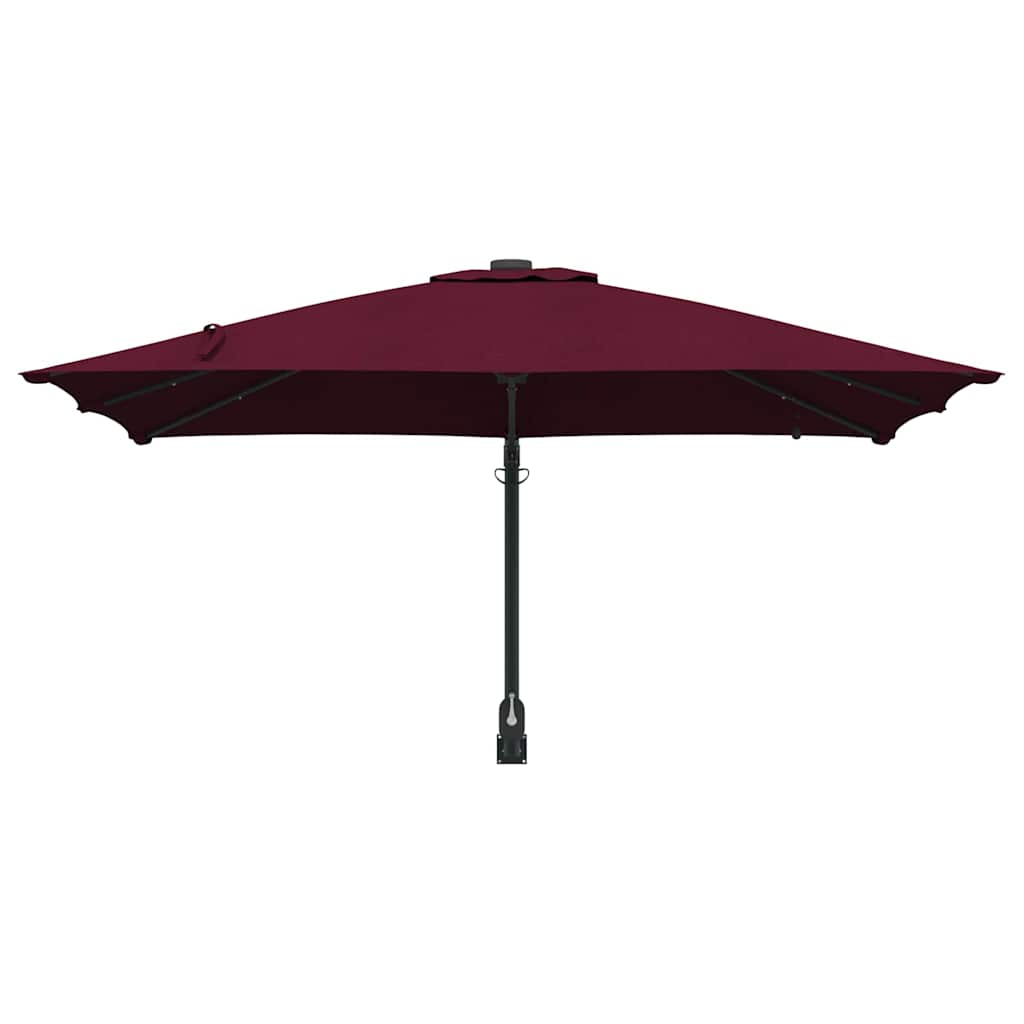 Sodo skėtis Bordo raudona 248.5 x 247.5 x 160 cm audinys