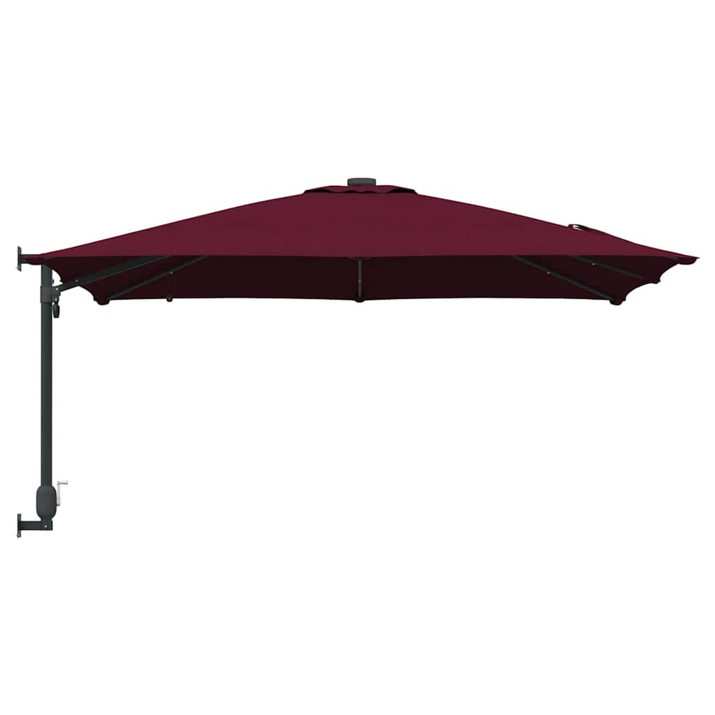 Sodo skėtis Bordo raudona 248.5 x 247.5 x 160 cm audinys