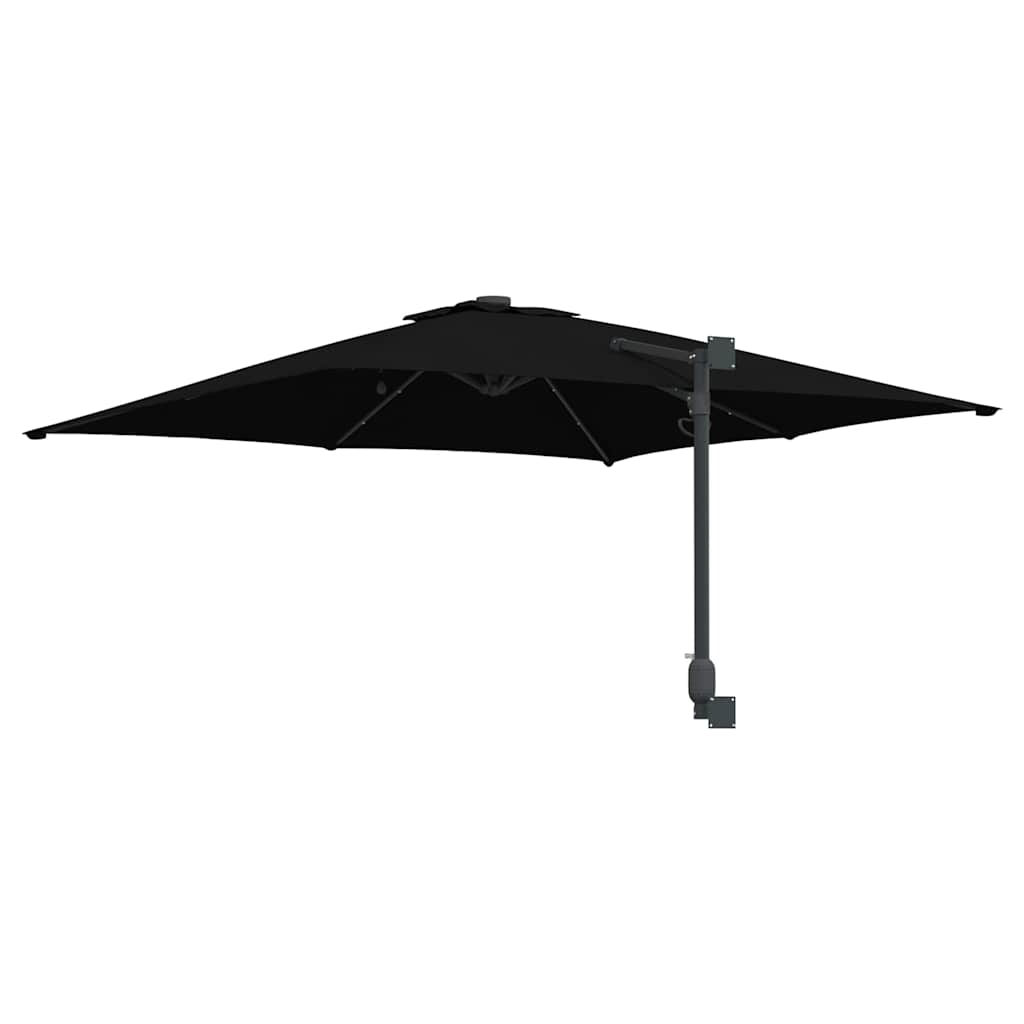 Sodo skėtis Juoda 248.5 x 247.5 x 160 cm audinys
