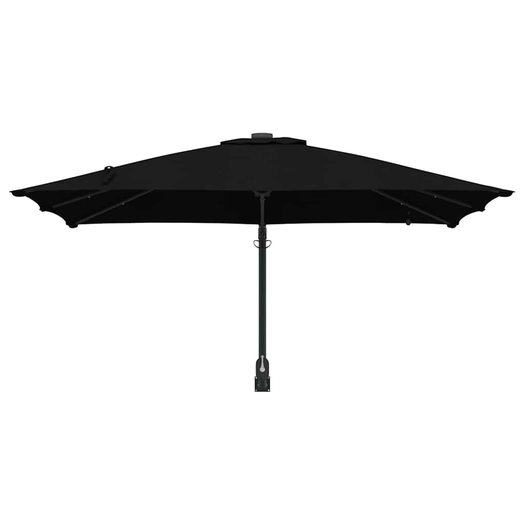 Sodo skėtis Juoda 248.5 x 247.5 x 160 cm audinys