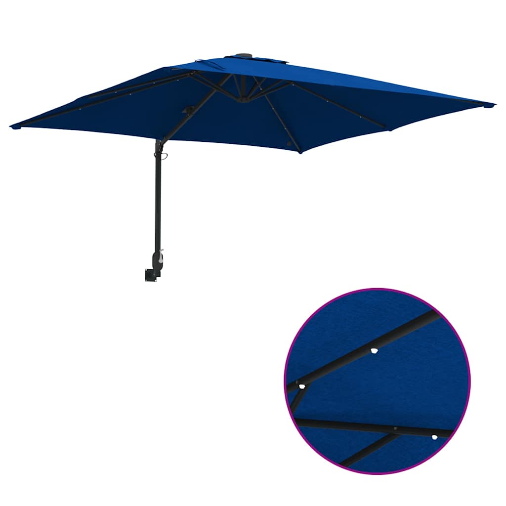 Sodo skėtis Azurblau 248.5 x 247.5 x 160 cm audinys
