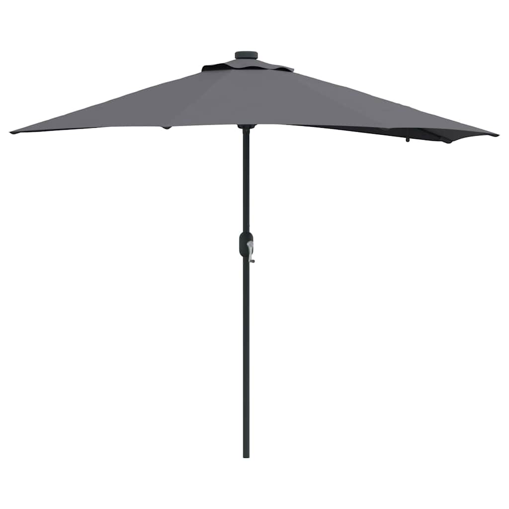 Sodo skėtis Antracito 294 x 150 x 223 cm audinys