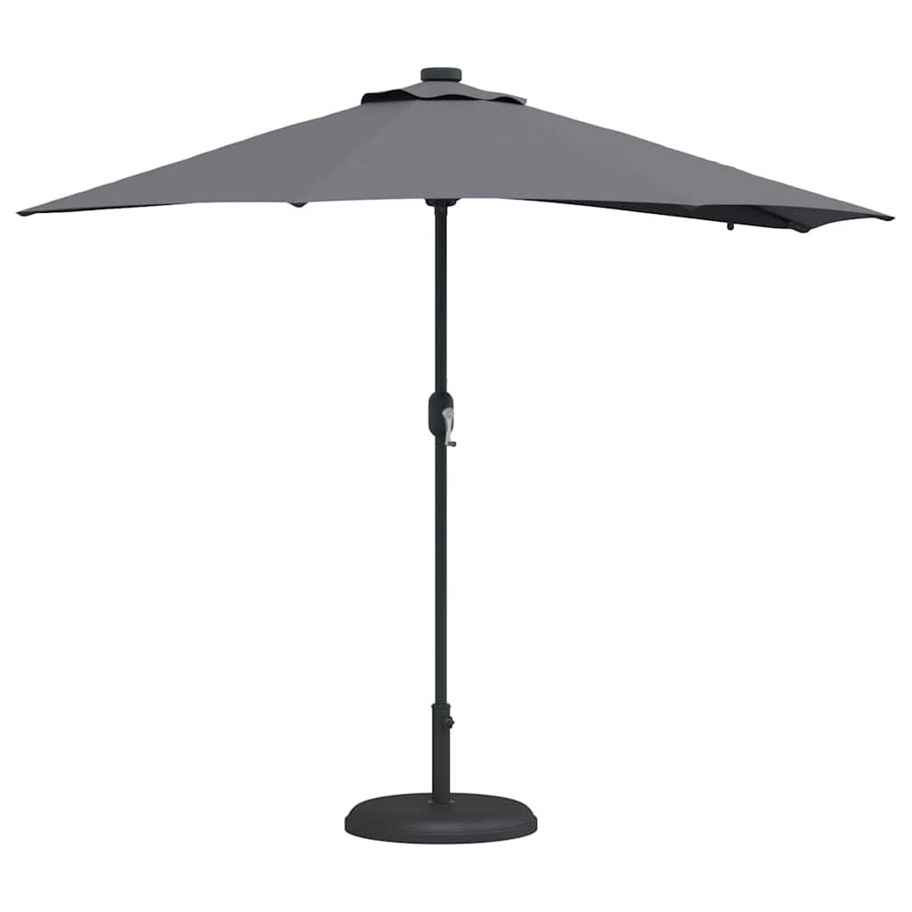 Sodo skėtis Antracito 294 x 150 x 223 cm audinys
