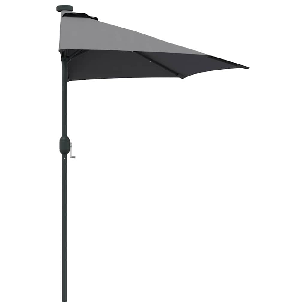 Sodo skėtis Antracito 294 x 150 x 223 cm audinys