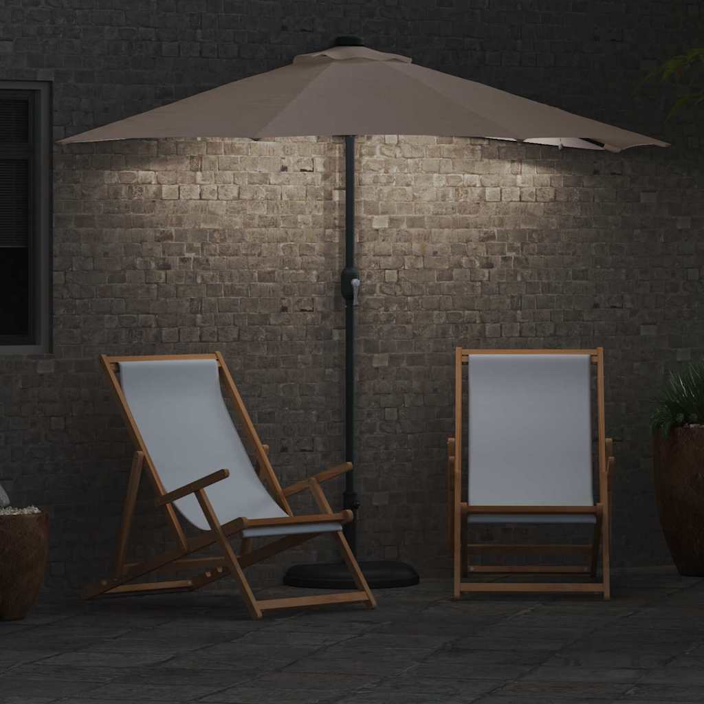 Sodo skėtis Taupe 294 x 150 x 223 cm audinys