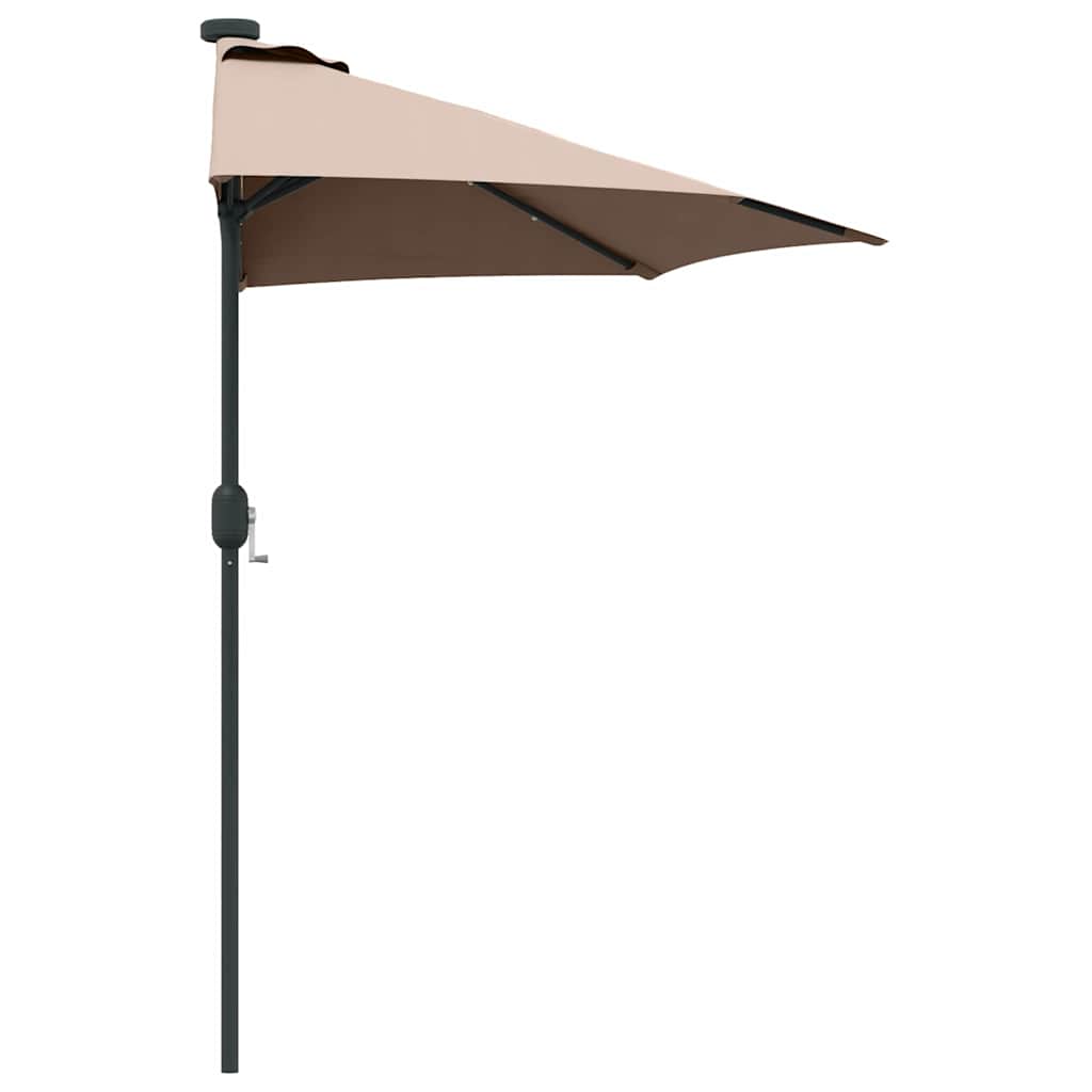 Sodo skėtis Taupe 294 x 150 x 223 cm audinys