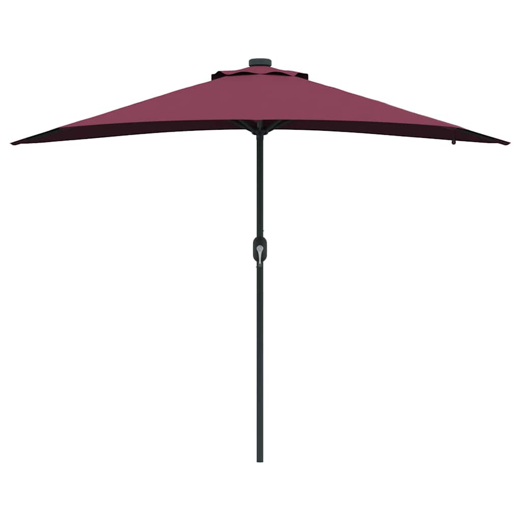 Sodo skėtis Bordo raudona 294 x 150 x 223 cm