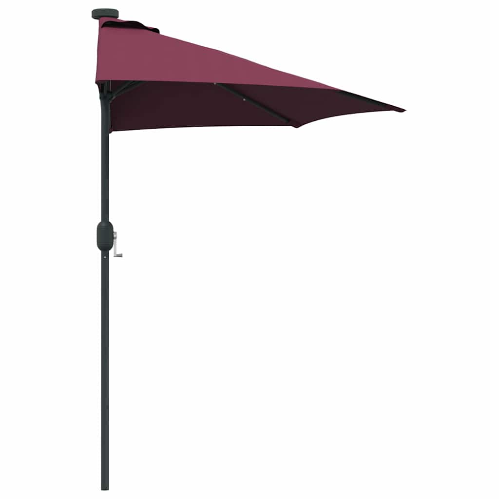 Sodo skėtis Bordo raudona 294 x 150 x 223 cm