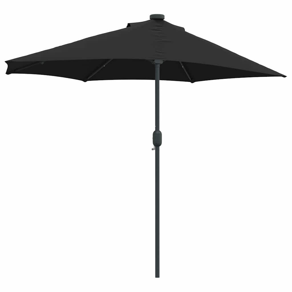 Sodo skėtis Juoda 294 x 150 x 223 cm Poliesteris ir plienas