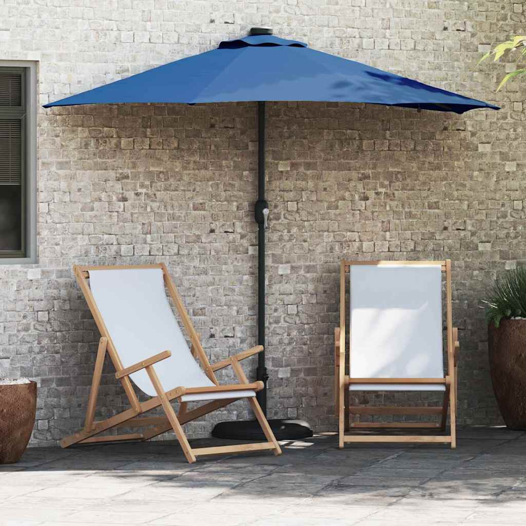Sodo skėtis Azurblau 294 x 150 x 223 cm Poliesteris ir plienas