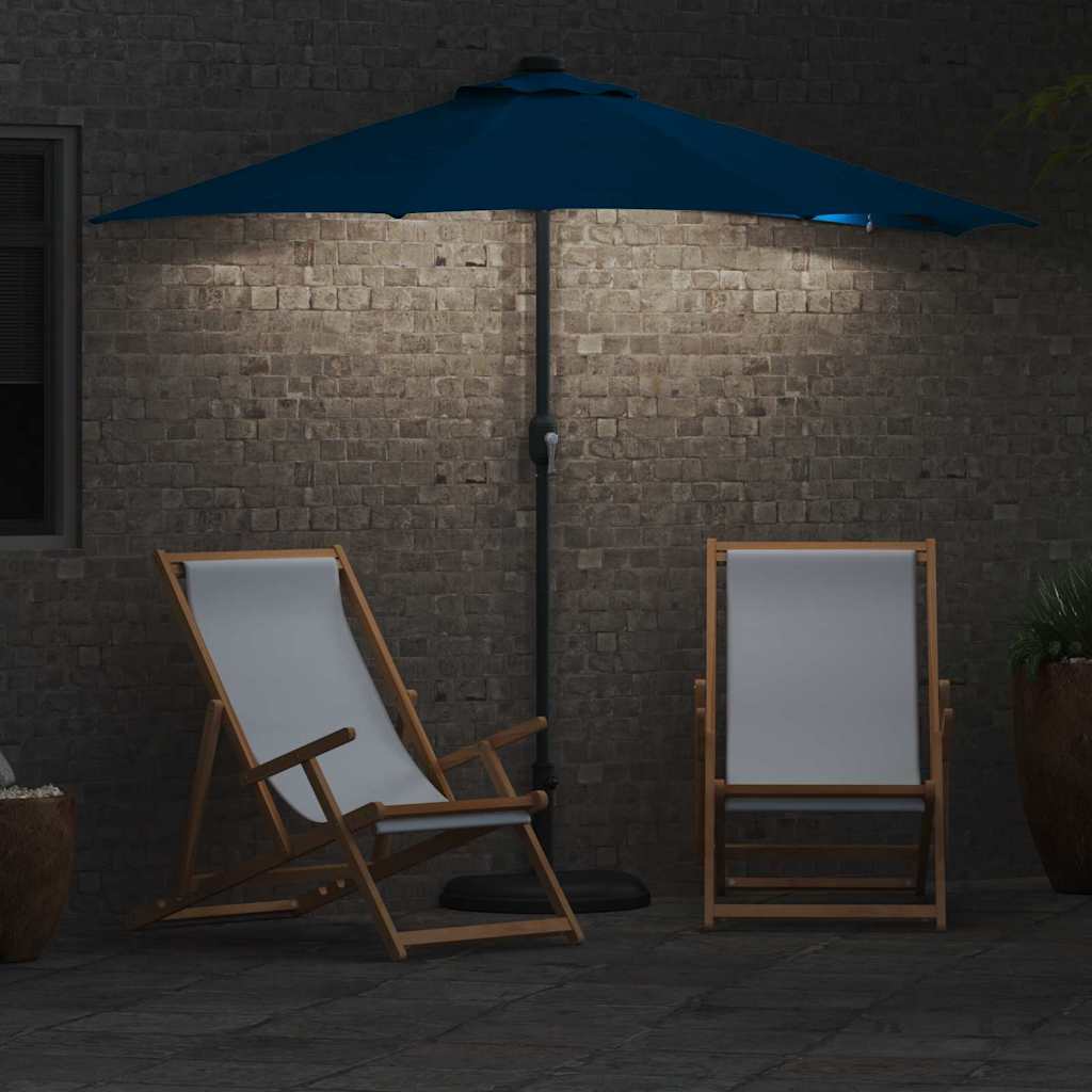 Sodo skėtis Azurblau 294 x 150 x 223 cm Poliesteris ir plienas