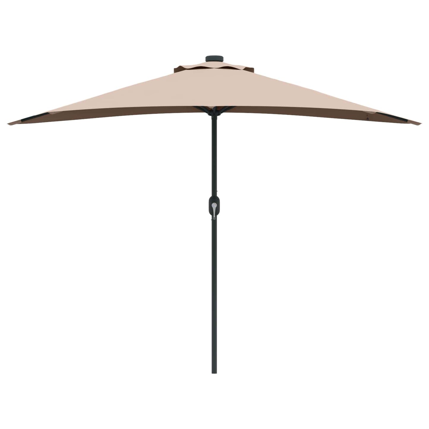 Sodo skėtis Taupe 294 x 150 x 224 cm Poliesteris ir plienas