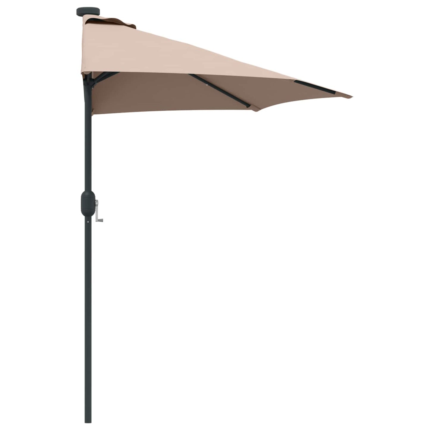 Sodo skėtis Taupe 294 x 150 x 224 cm Poliesteris ir plienas