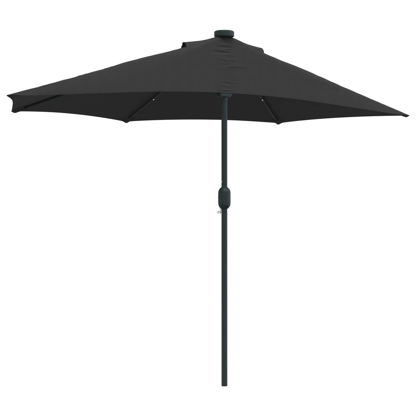 Sodo skėtis Juoda 294 x 150 x 224 cm Poliesteris ir plienas
