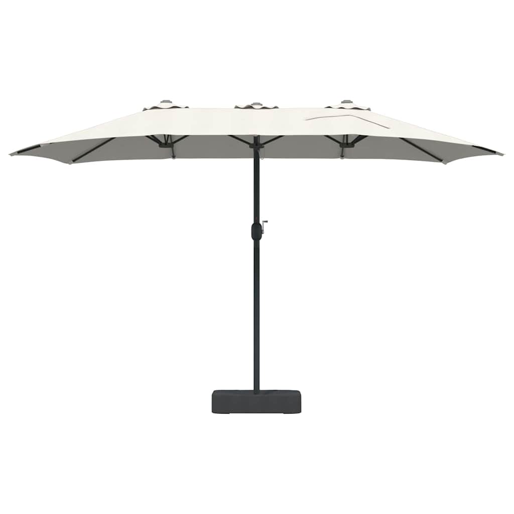 Sodo skėtis Smėlio 385 x 209 x 244 cm Poliesteris ir plienas
