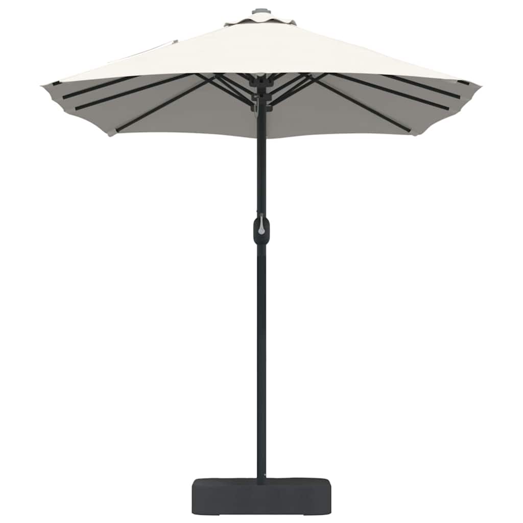Sodo skėtis Smėlio 385 x 209 x 244 cm Poliesteris ir plienas