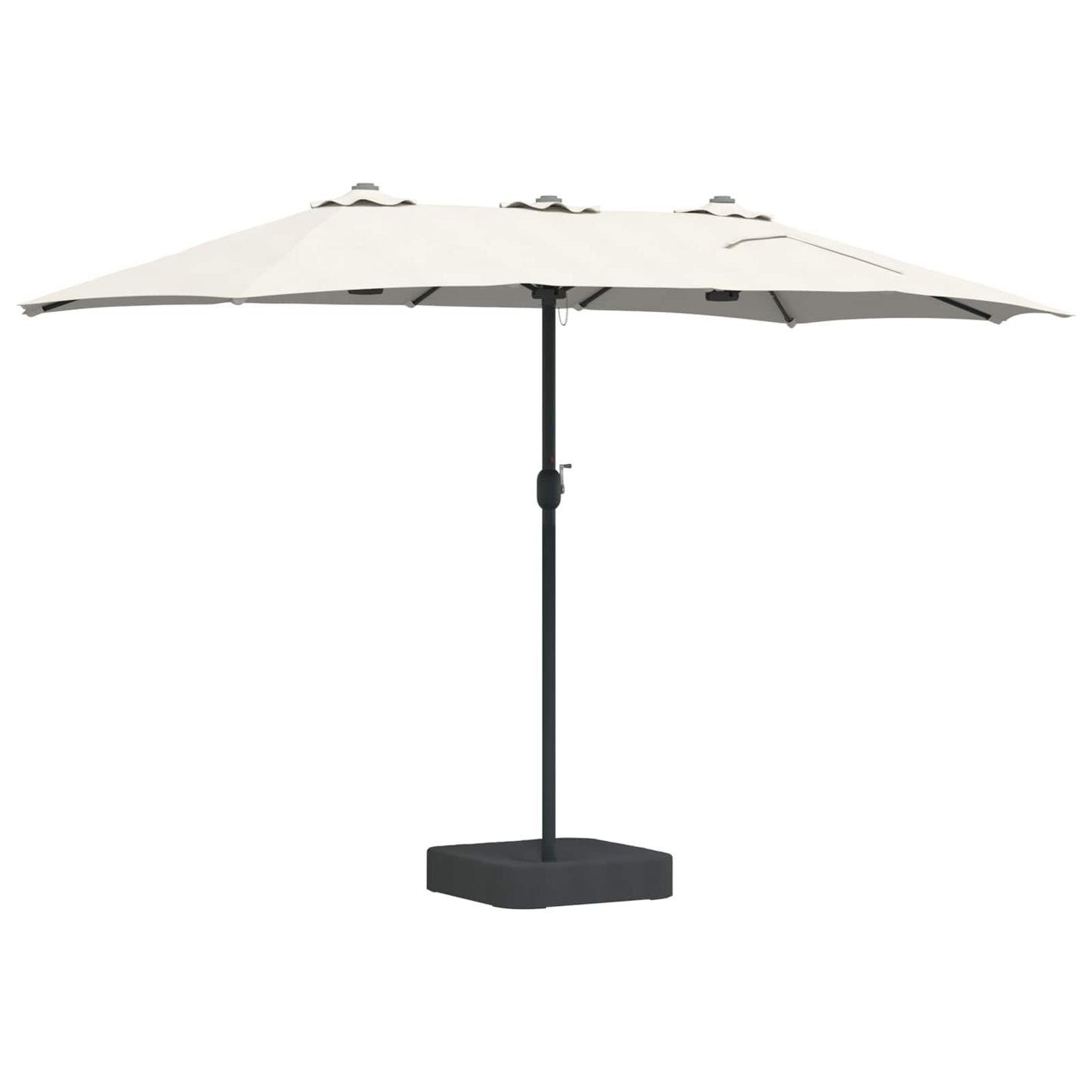 Sodo skėtis Smėlio 385 x 209 x 244 cm audinys