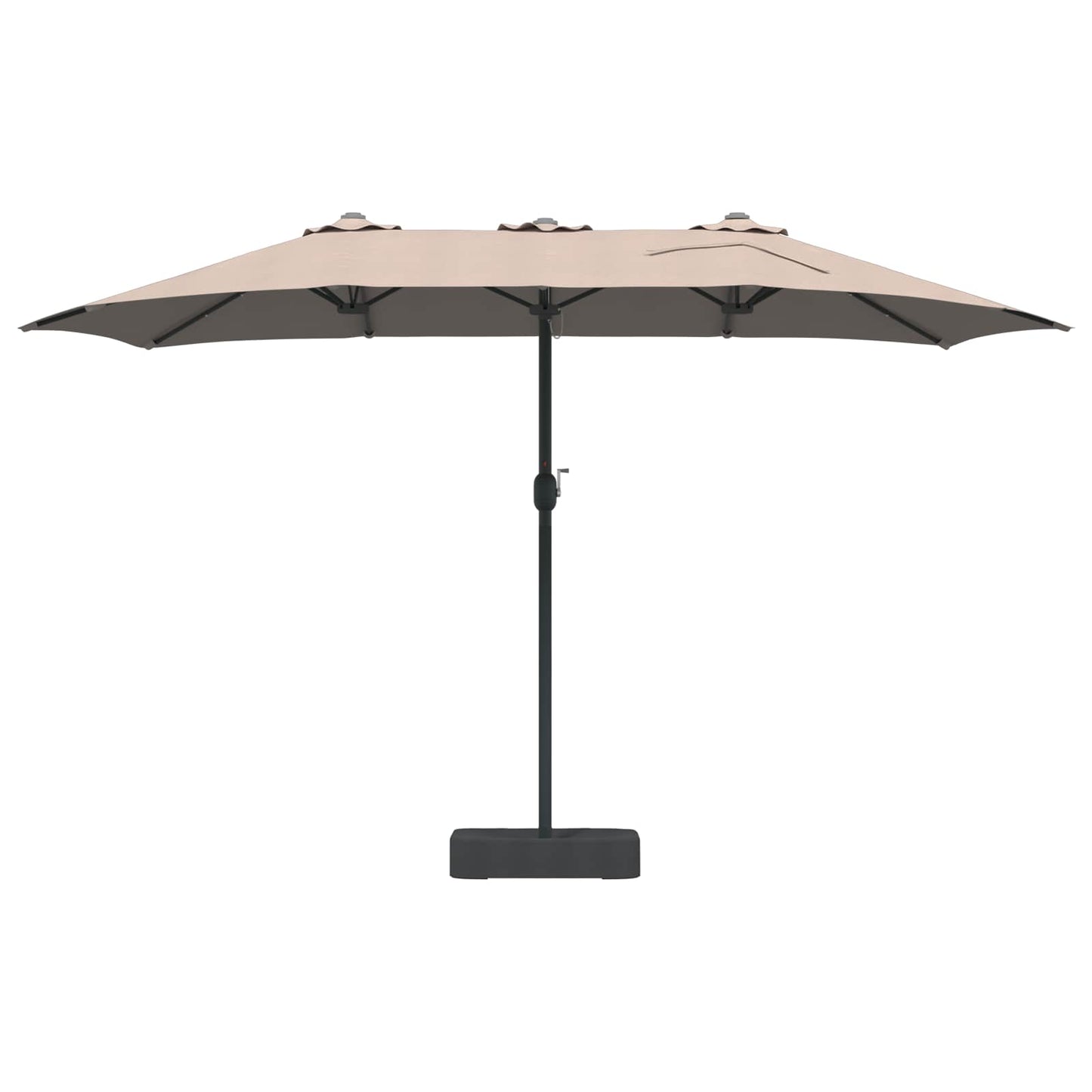 Sodo skėtis Taupe 385 x 209 x 244 cm audinys