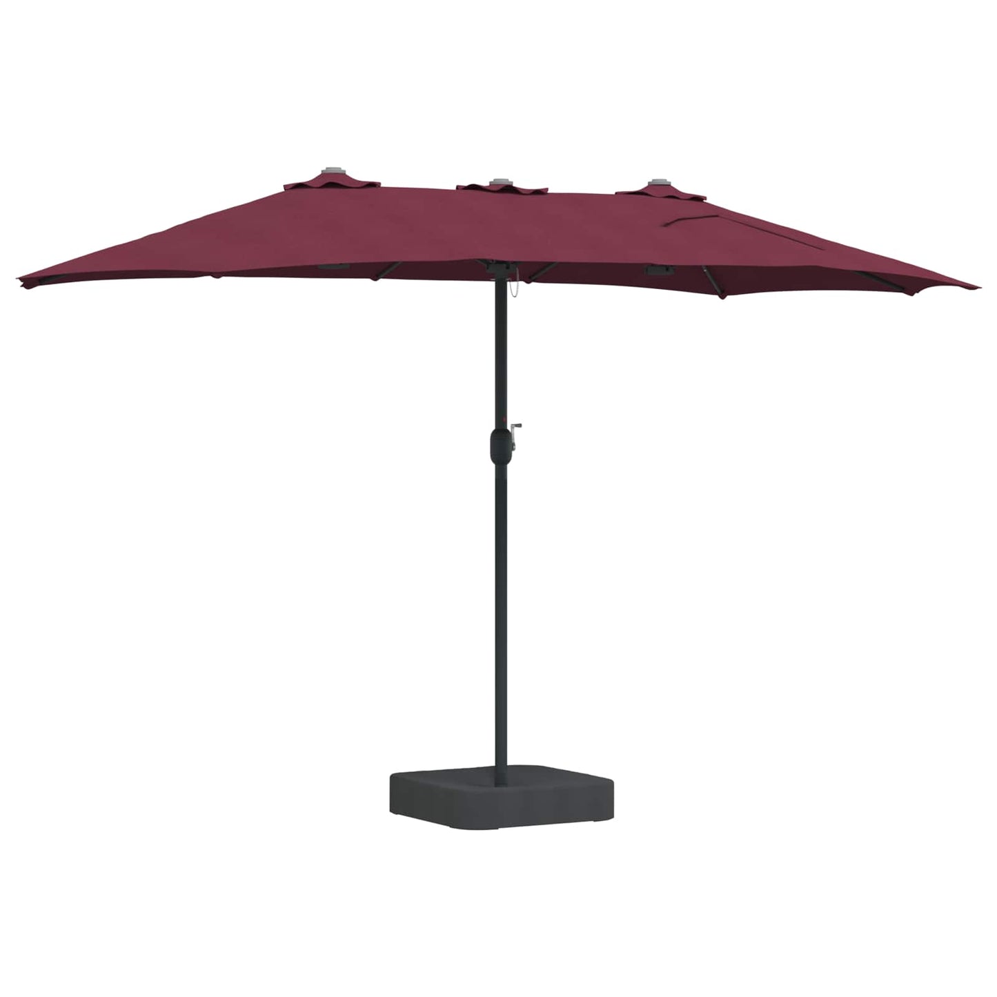 Sodo skėtis Bordo raudona 385 x 209 x 244 cm audinys