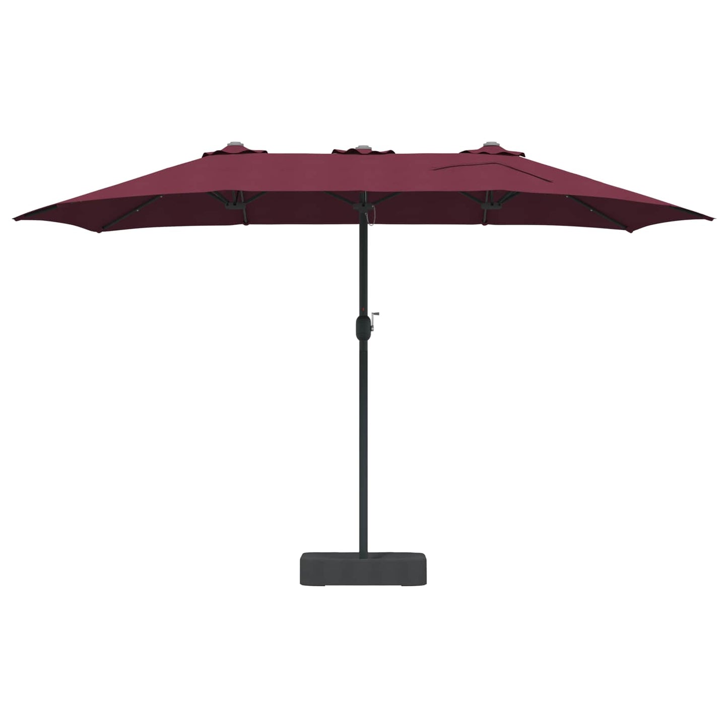 Sodo skėtis Bordo raudona 385 x 209 x 244 cm audinys