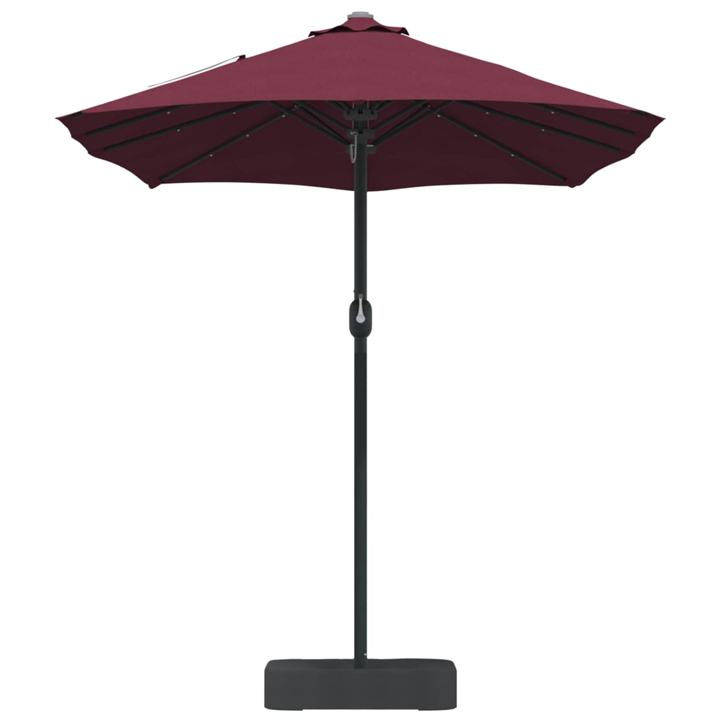 Sodo skėtis Bordo raudona 385 x 209 x 244 cm audinys