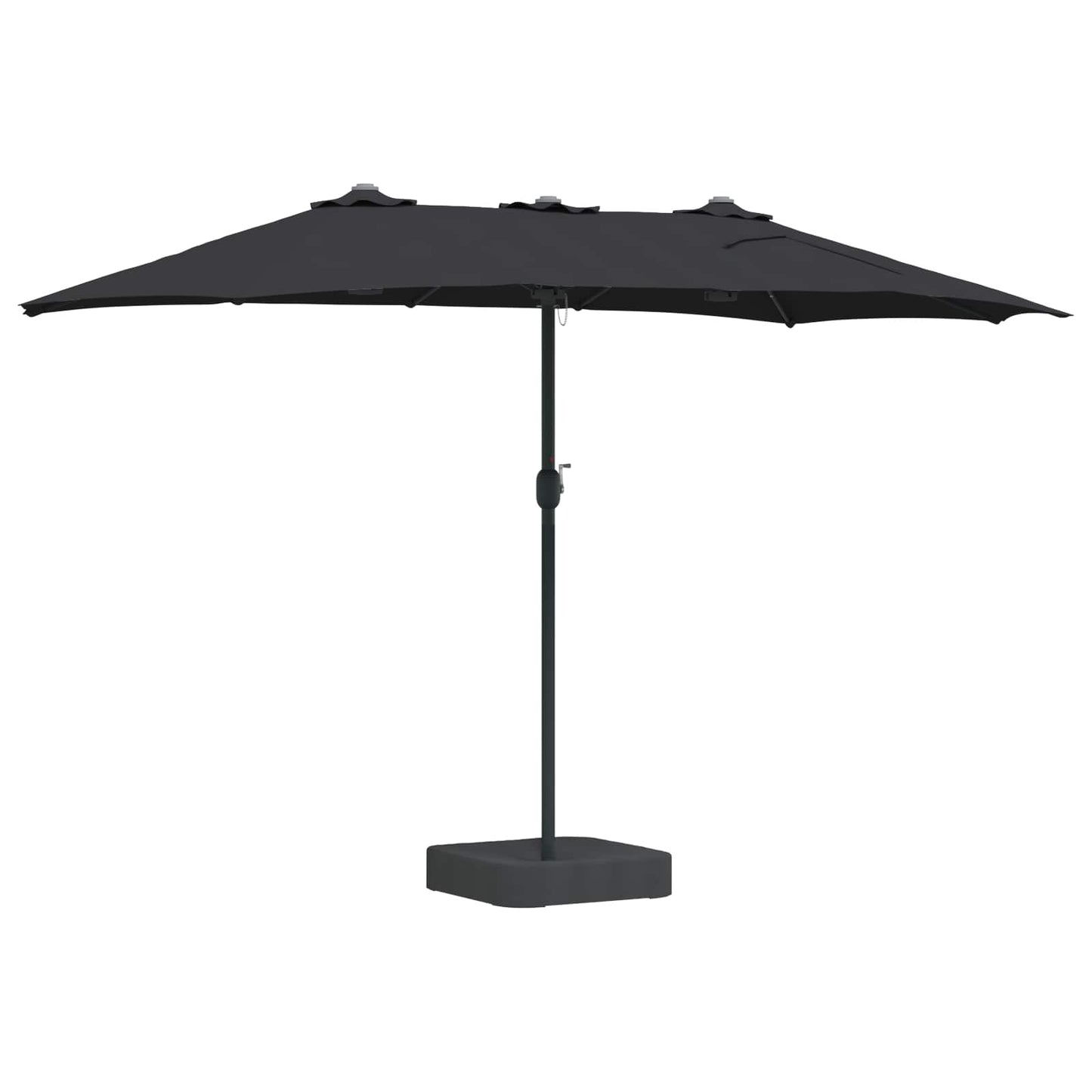 Sodo skėtis Juoda 385 x 209 x 244 cm audinys