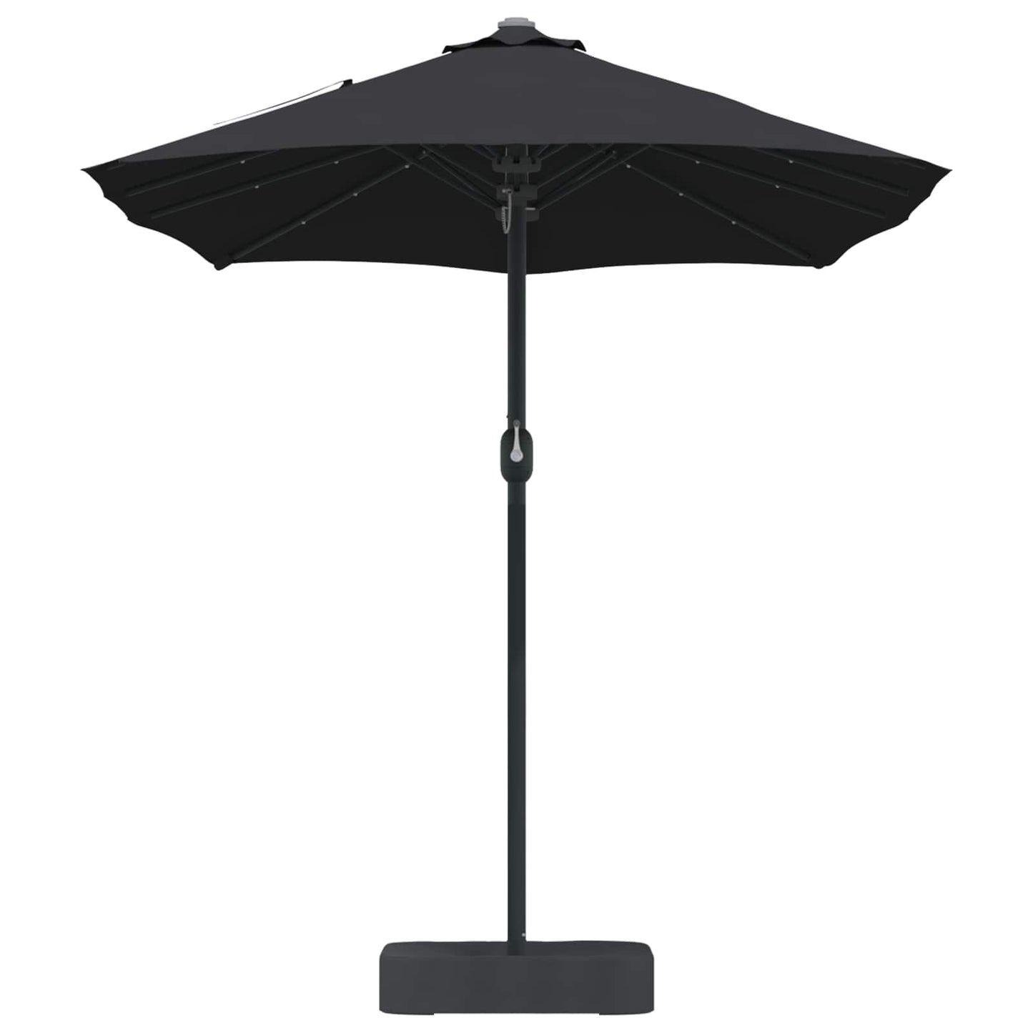 Sodo skėtis Juoda 385 x 209 x 244 cm audinys
