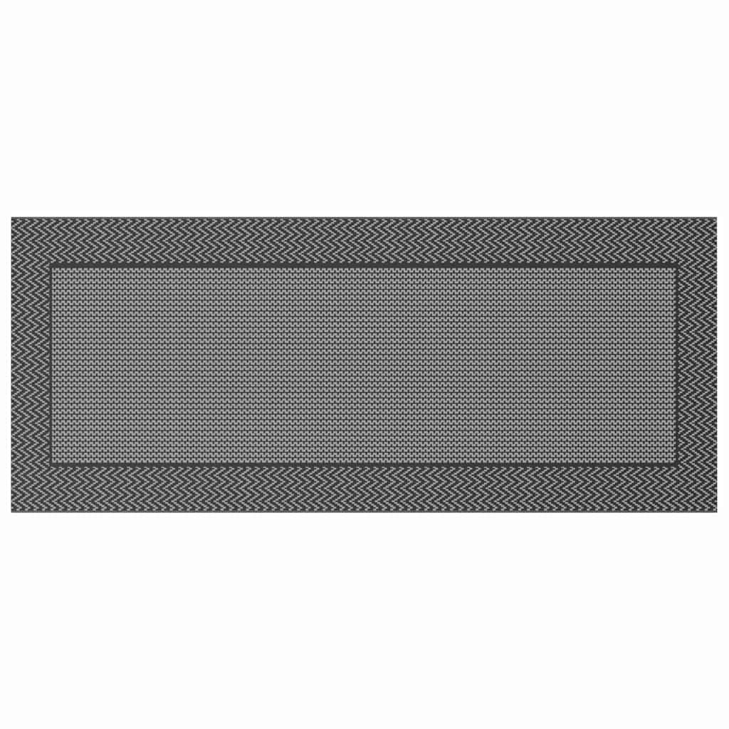 Lauko Kilimas „ARAKIL“ Juodas ir Pilkas 250x600 cm PP