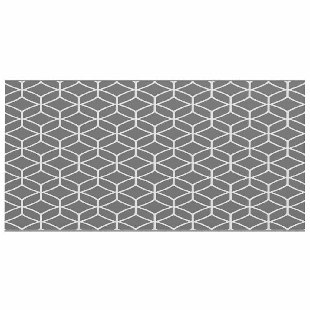 Lauko kilimas ARAKIL Pilka ir balta 250 x 500 cm PP