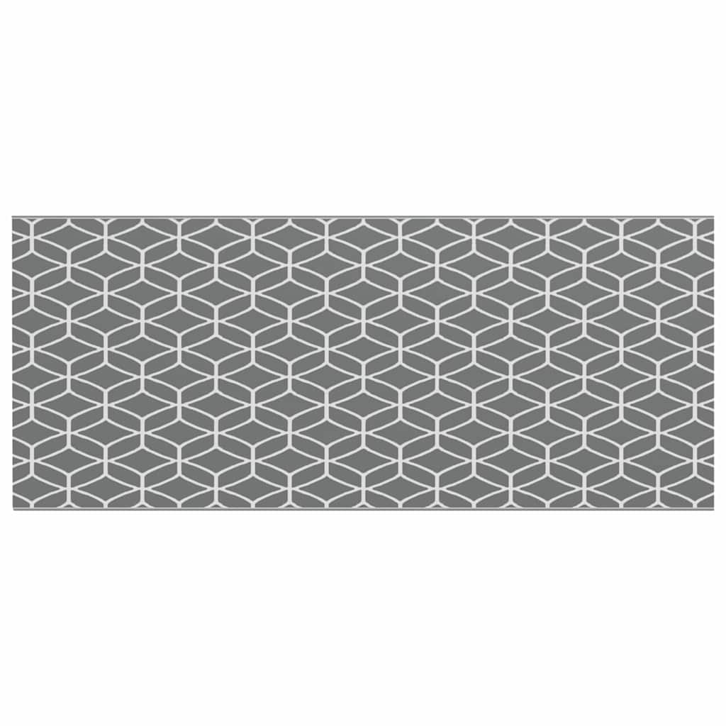 Lauko kilimas ARAKIL Pilka ir balta 250 x 600 cm PP