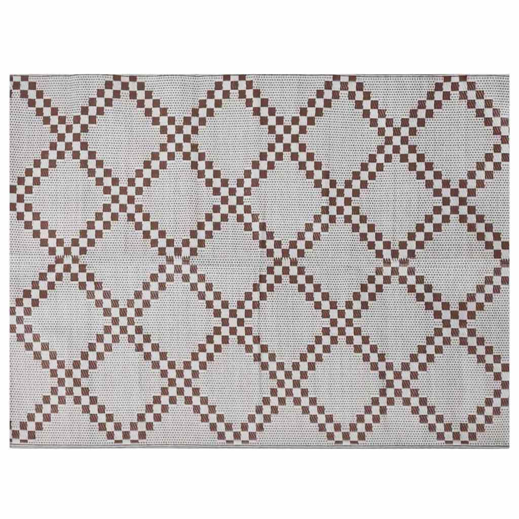 Lauko kilimas ARAKIL Ruda ir balta 300 x 400 cm PP