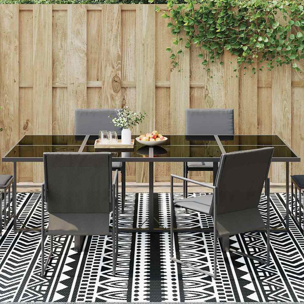 Lauko kilimas ARAKIL Juoda ir balta 300 x 400 cm PP