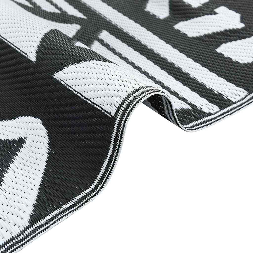 Lauko kilimas ARAKIL juodas raštas 300 x 400 cm PP