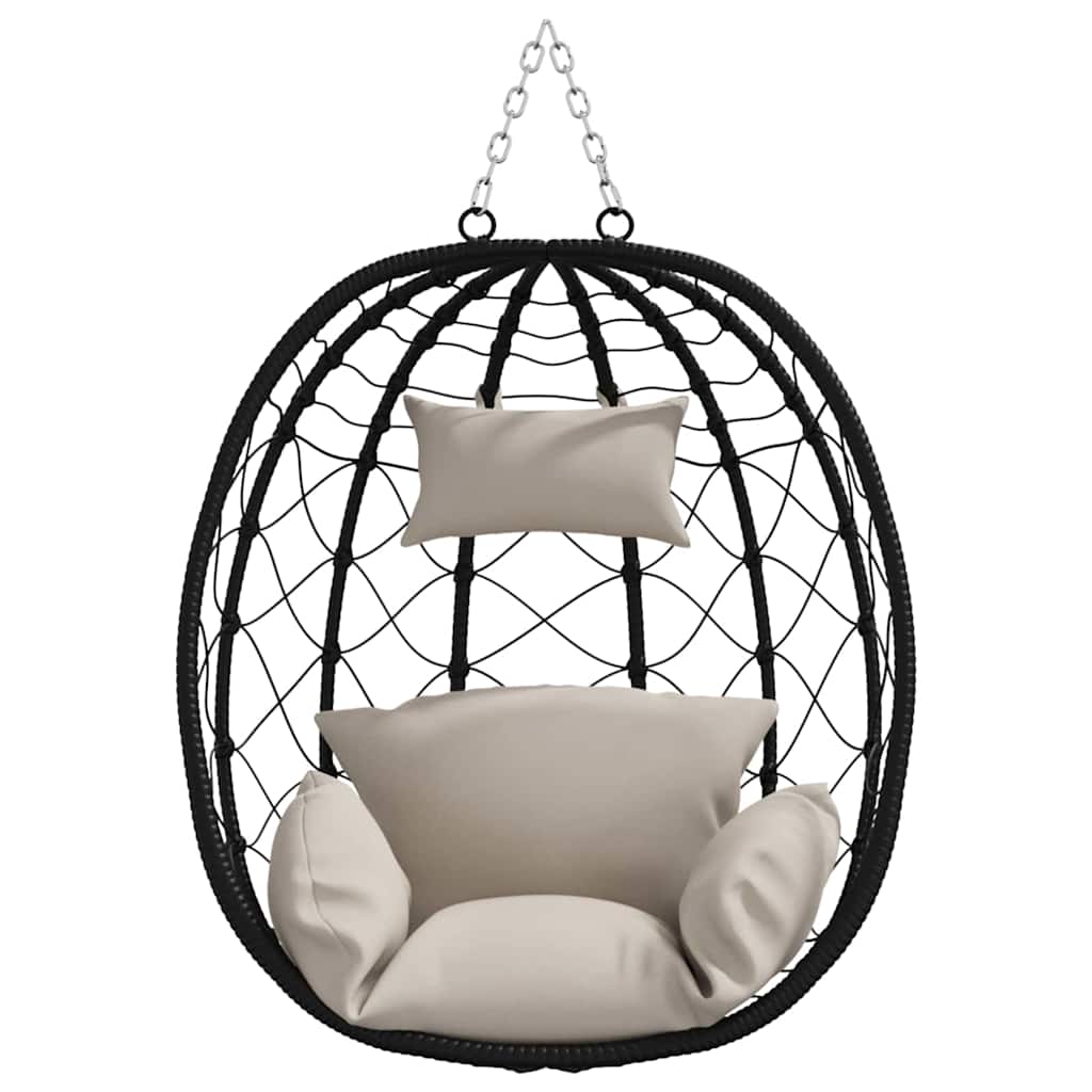 Kabantis kiaušinis Taupe 91,5 x 54,5 x 107 cm poliratanas