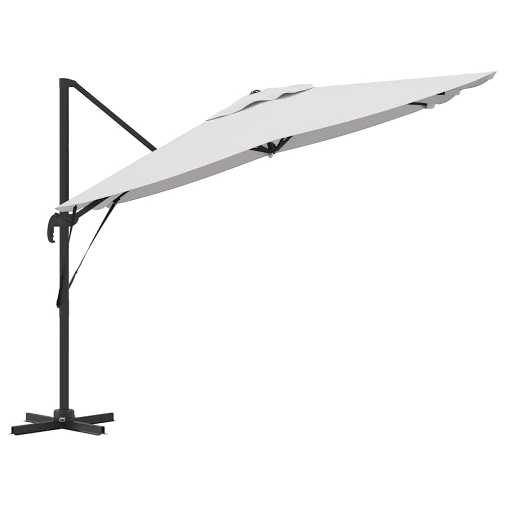 Kantilevo Roma Parasol Smėlio 286x285x265 cm Aliuminis