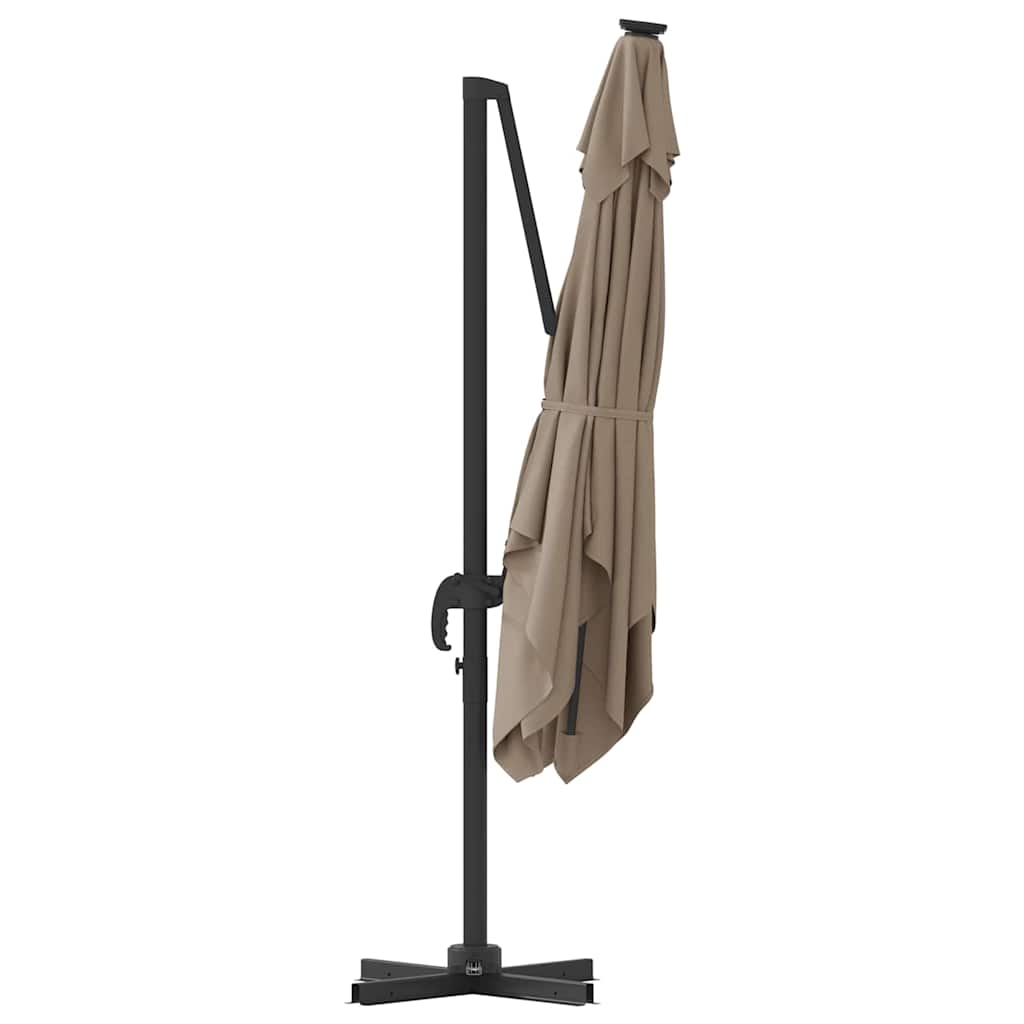 Roma Parasol Taupe L Poliesteris & Plienas