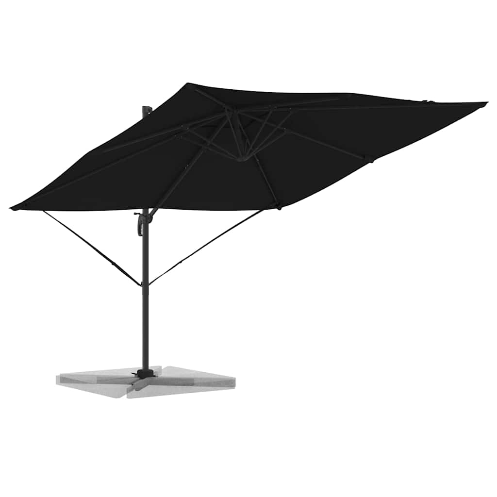 Katalizinis Roma Parasol Juoda 286x285x265 cm Aluminium
