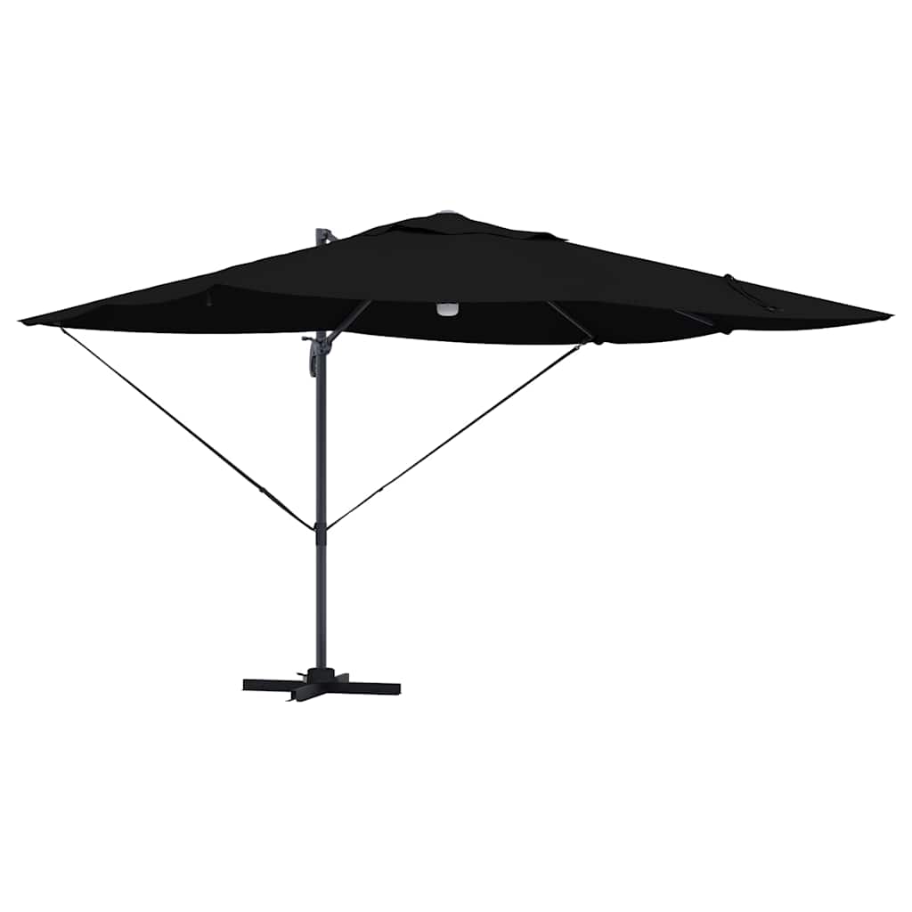 Skėtis nuo saulės Juoda 351 x 250 x 253 cm