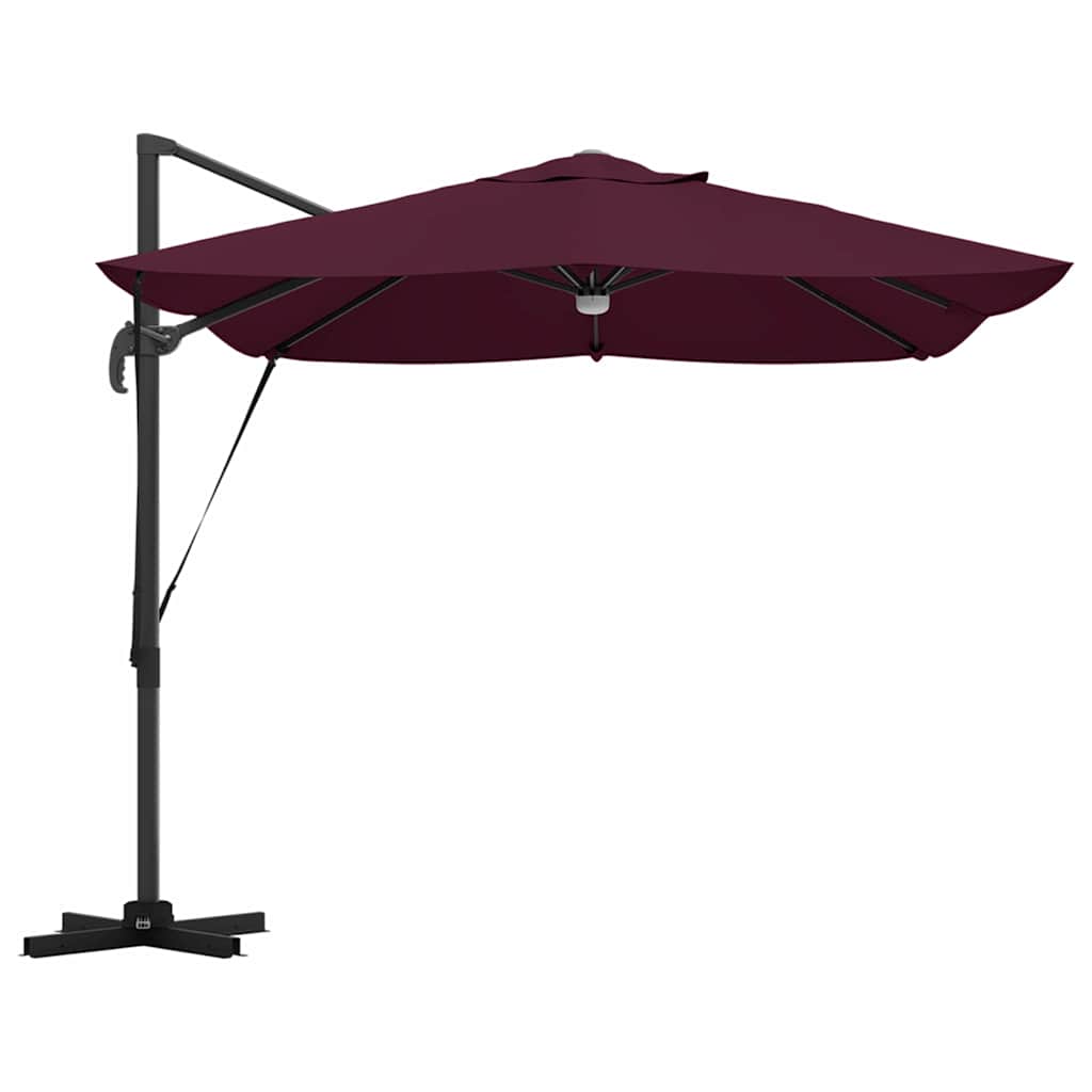 Skėtis nuo saulės Bordo raudona 351 x 250 x 253 cm