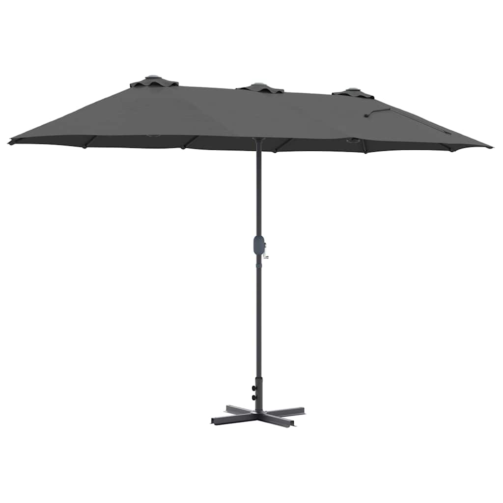 Sodo skėtis Antracitas 380 x 196 x 235 cm
