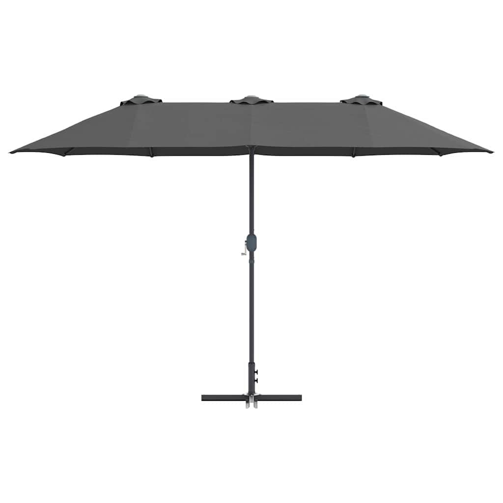 Sodo skėtis Antracitas 380 x 196 x 235 cm