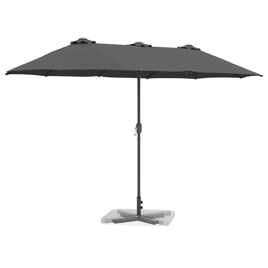 Sodo skėtis Antracitas 380 x 196 x 235 cm