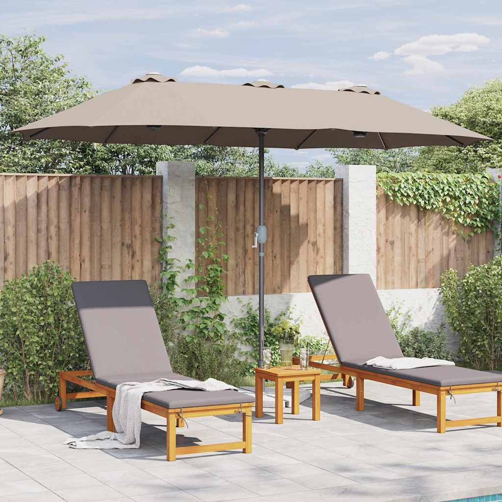 Sodo skėtis Taupe 380 x 196 x 235 cm