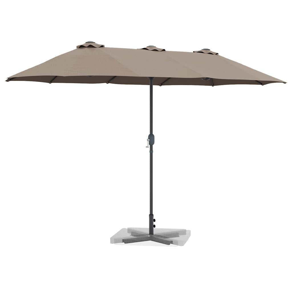 Sodo skėtis Taupe 380 x 196 x 235 cm